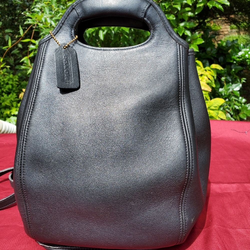 Vintage Coach Drawstring bucket leather Backpack